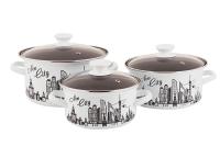 Набор эмалированной посуды Новый город-1-Экстра