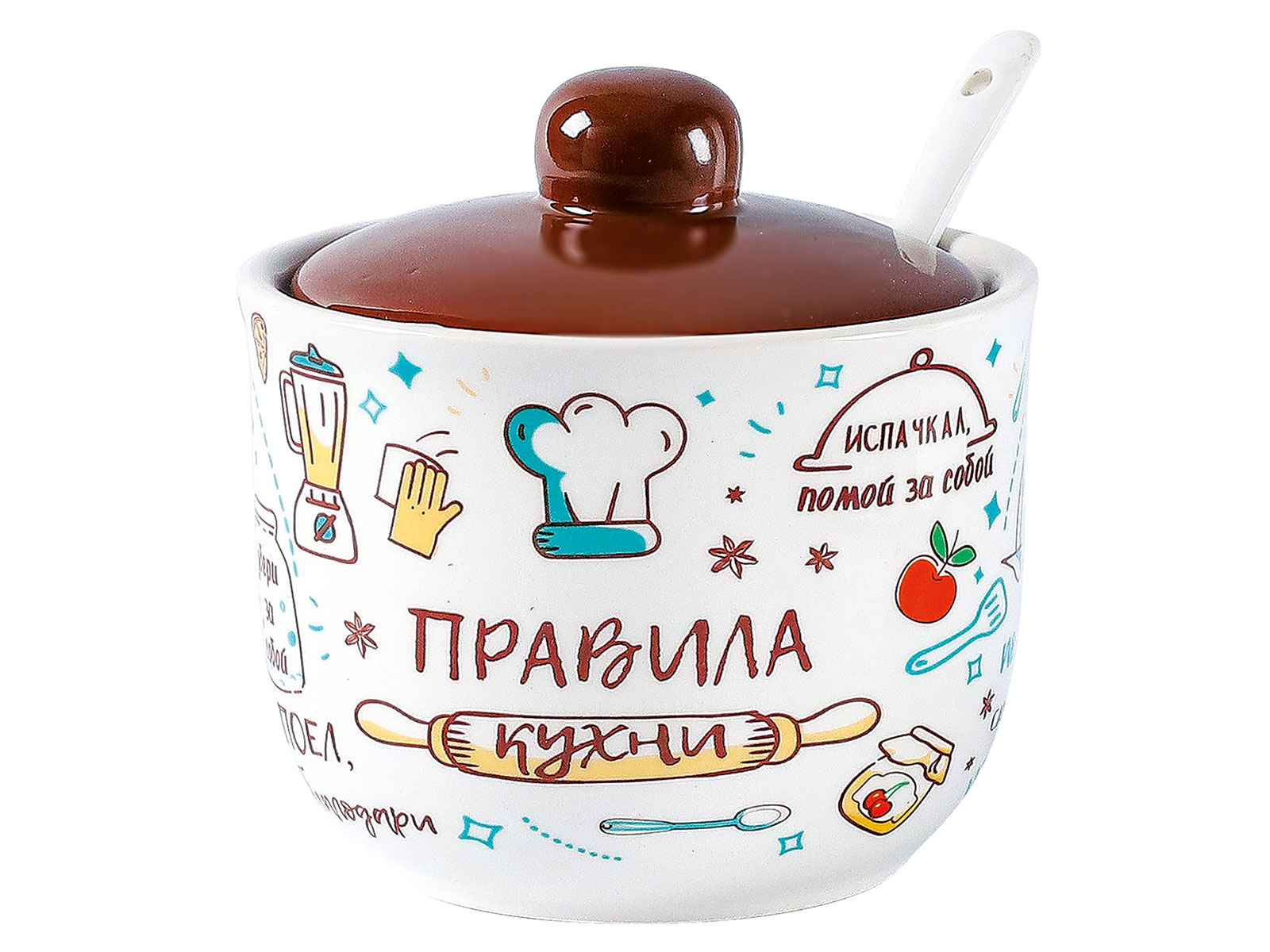 Сахарница керамическая Правила кухни TM Appetite