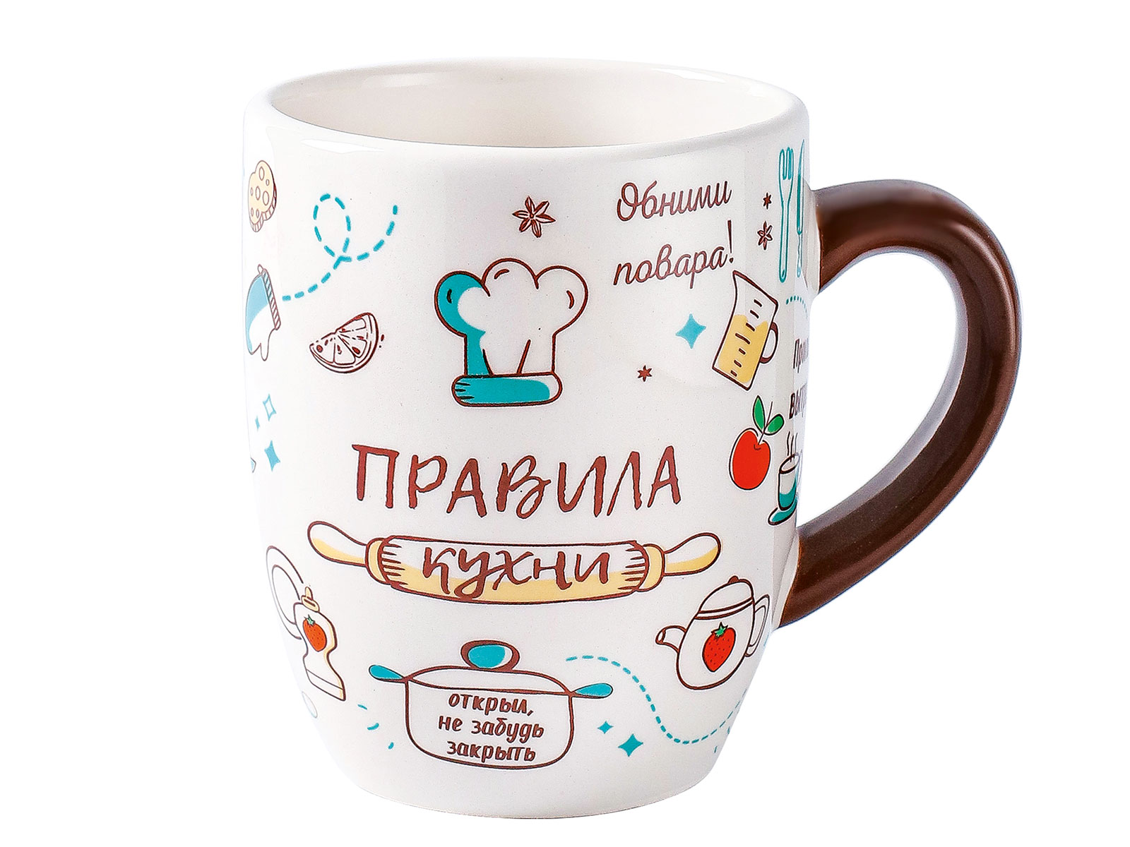 Кружка керамическая Правила кухни TM Appetite
