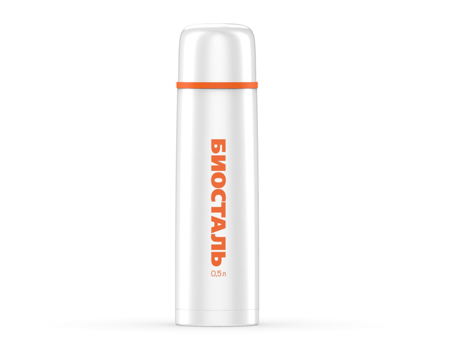 Термос из нержавеющей стали с узкой горловиной серии NB-W белый Классический TM Biostal