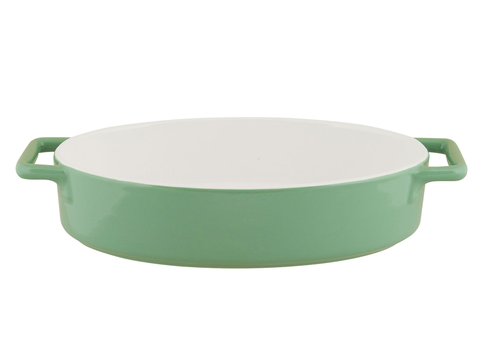Форма керамическая овальная зеленый Twist TM Appetite