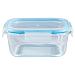 Контейнер стеклянный квадратный синий герметичная крышка TM Appetite