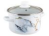 Кастрюля эмалированная Marble